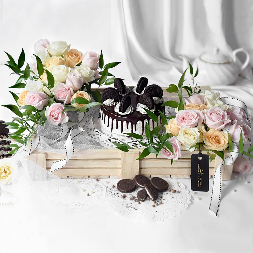Flowers and Cake Hamper